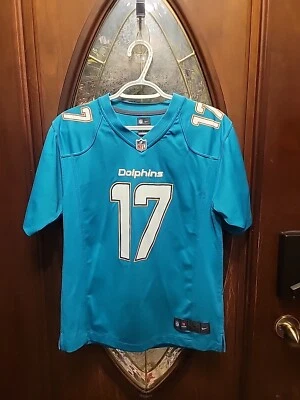 Nike NFL On Field Miami Dolphins TANNEHILL #17 Football Jersey Youth Size L Teal - Image 1 of 4