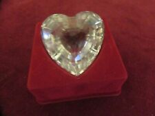 Swarovski Crystal Heart Figurine SCS 1996 limited, boxed about 1 1/2", swan logo