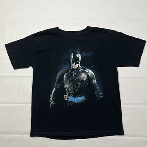 Batman The Dark Knight Rises Promo T-shirt Black Youth Size Medium - Picture 1 of 8
