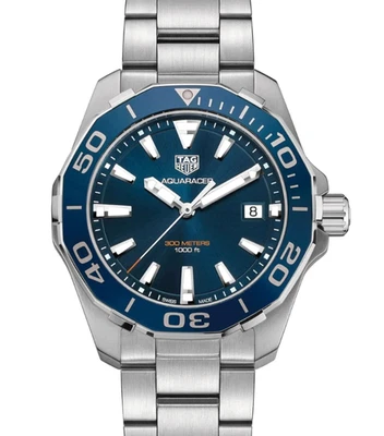 Tag Heuer Aquaracer WAY111C.BA0746 Blue Dial Quartz Watch 300 meter Box & Papers - Image 1 of 4