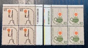 1979 US Stamps Scott #1610 & 1611-$1 - Plate Block of 4 MNH OG - Picture 1 of 2