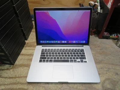 Apple MacBook Pro A1398 mediados de 2015 Core i7-2,5 GHz 16 GB 512 GB SSD Montery 12,7 Foto 1 de 4