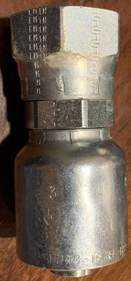 Конец гидравлического шланга Parker Crimp Style, уплотнение-лок, поворотный фитинг 1JC43-12-12 - Изображение 1 из 4