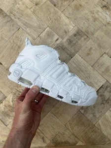 Nike Air More Uptempo UK 9 bianche 921948-100 - Foto 1 di 8