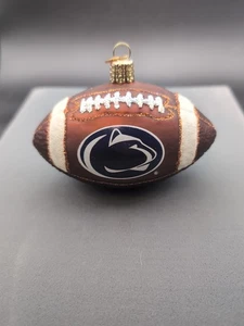 Old World Christmas Glass Ornament, Penn State Nittany Lions Football Used - Picture 1 of 8