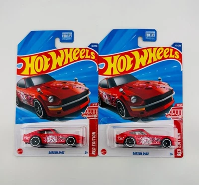 2025 Hot Wheels Datsun 240Z Target Red Edition [Lot Of 2] - Image 1 of 2