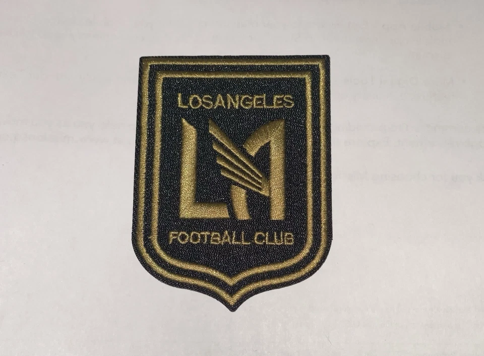 Escudo del equipo de fútbol de Los Angeles FC logotipo del club MLS FC parche de hierro/coser de 3 pulgadas Foto 1 de 1