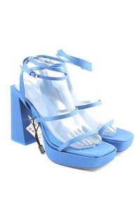 ZARA Sandalo con cinturino e tacco alto Donna Sandalo con tacco alto blu - Foto 1 di 5