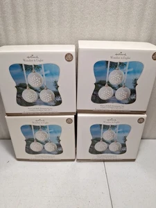 Hallmark 2011 Wonder & Light durchbohrte Kugel Ornament Sets - 4 Sets - Neu/Open Box - Bild 1 von 5