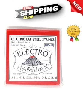 Guitarras Asher Electro Hawaiian ® Cuerdas de acero para regazo - Juego individual - Imagen 1 de 5