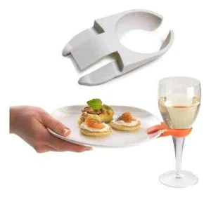 Juego de 30 clips para platos de copa de vino clips de criada de buffet vajilla plato soporte para vidrio - Imagen 1 de 12