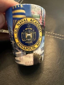 Vintage United States Naval Academy Shot Glass USA 1 oz - Picture 1 of 8