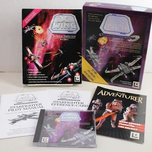 Star Wars X-Wing Collector's CD-ROM 1994 Big Box + Bonus Strategy Guide 418 pg - Picture 1 of 14
