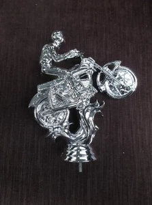 large silver motocross trophy parts PDU 371-S lot of 10 trophy parts - Picture 1 of 1