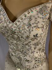 Exquisite Wedding Dress  Stunning Rhinestone Accents Led Lighting Free Shipping