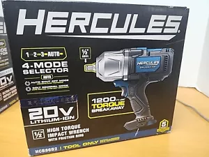 HERCULES 1/2” High Torque Brushless 20v Impact Wrench 1200 Torque (HCB86B2) New - Picture 1 of 9
