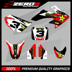 HONDA CRF 50 MOTOCROSS GRAPHICS MX KIT DE CALCOMANÍAS KIT ROCKSTAR - Imagen 1 de 6