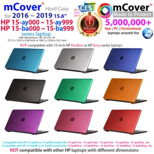 NEW mCover® Hard Shell Case for 15.6" HP 15-ay000 - 15-ay099 series laptop - Picture 1 of 12