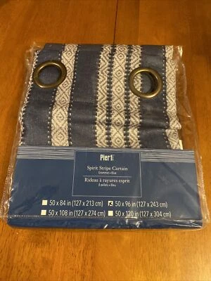 Pier 1 Imports Spirit Stripe Curtain 50 X 96” NWT - Image 1 of 4