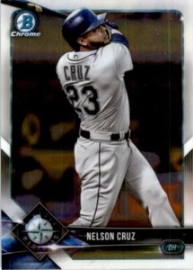 2018 Bowman Chrome #9 Nelson Cruz - Picture 1 of 2