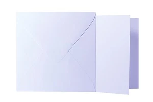 25x Briefumschläge + Klappkarten quadratisch Weiß (14x14 cm / 13,5x13,5 cm) - Bild 1 von 1