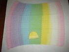 Handmade crochet baby blanket & cap 29x27.5'