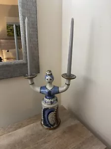 Statua statuina portacandele Tonala El Palomar ceramica messicana - Foto 1 di 19