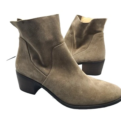 PAUL GREEN ankle boots Nicole Soft Suede Side Zip US 9.5/UK 7 Antelope taupe new - Image 1 of 4