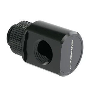 Adaptateur Barrow 90 degrés G1/4 pouces AG vers G1/4 pouces IG - pivotant, noir - Photo 1/1