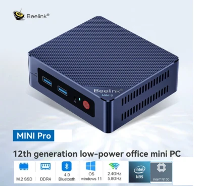 Beelink Pro Mini PC Intel N100/N150 Windows 11 DDR4 16GB 512GB WIFI5-NEW