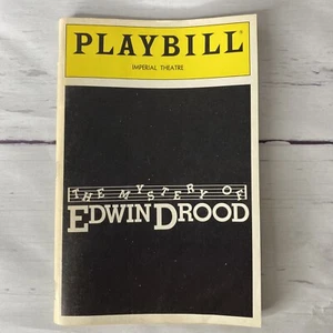 The Mystery Of Edwin Drood Imperial Theatre Playbill diciembre 1985 Buckley Laine - Imagen 1 de 9
