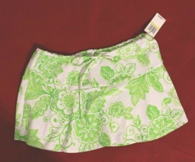 Esprit Lime/Yellow/white print cover up skirt size M/7,8 retail $38 - Image 1 of 2