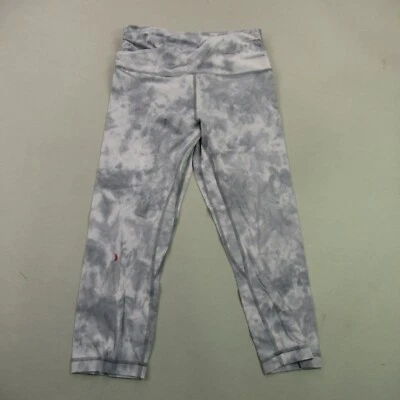 Lululemon Leggings Womens 10 Workout Stretch Outdoors Lightweight Gray - Image 1 of 4