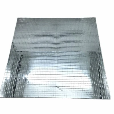 Spiegelmosaik Spiegelglasfliesen 5x5mm/30x30cm selbstklebend Silber 3136St/Blatt - Bild 1 von 4