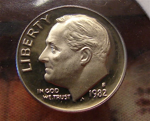 Roosevelt Dime---Proof--1982-S Cover