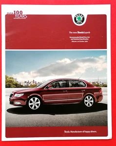 Nuevo folleto de lista de precios Skoda Superb (B6) 2009 - colores accesorios datos - Imagen 1 de 8