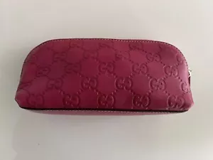 Bolso GUCCI monograma cosméticos/viaje/maquillaje magenta - Imagen 1 de 5