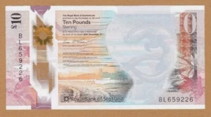 Super Rare Scarce Genuine 2016 Scotland GBP 10 Pounds with Major Mint ERROR   - Picture 1 of 2