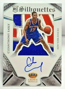 Cleanthony Early 2014-15 Panini Preferred Silhouettes PRIME Patch RC Auto #'d/25