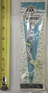 Ava Tackle 2 Oz. Weighted Diamond Jig Clear Octopus Skirt & Treble Hook - Picture 1 of 1