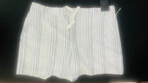 NWT! Men’s VRST Brand XL Muted Denim Calm Stripe 5” Inseam Slim Fit Short! F64 - Picture 1 of 3