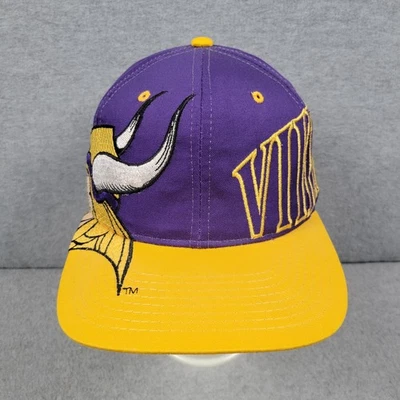 Gorra de colección Minnesota Vikings Snapback años 90 Starter NFL logotipo grande deletreado Foto 1 de 4