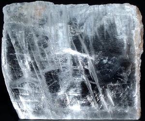 XL AAA Utah Ice Selenite Slab / 5.66" (143.76 mm) / 18.60 oz (527.30 gr) / 3597 - Imagen 1 de 14