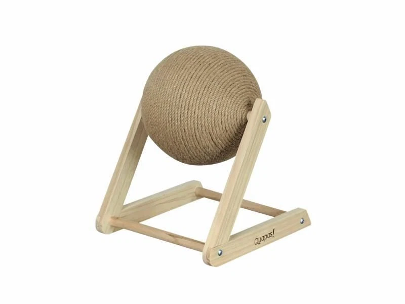 Quapas! Bola de yute rascadora para gatos Brn L Foto 1 de 1