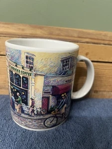 Starbucks Kaffeebecher Barista Serie 2001 City Street Scene Shop 2026 Storefront. - Bild 1 von 19