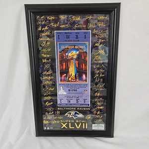 The Highland Mint Baltimore Ravens Super Bowl XLVII Faksimile Unterschriften Ticket - Bild 1 von 7