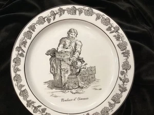 Plato de porcelana Mottahedeh ~ Vendedor de aves ~ - Imagen 1 de 9