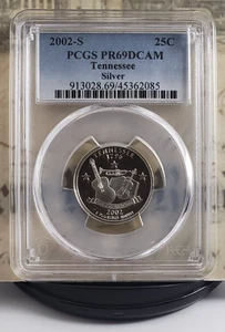 2002-S State Silver Proof Quarter - Tennessee - PCGS PR69DCAM - Nice! 2085 - Picture 1 of 6