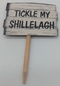 Vintage Tickle My Shillelagh Miniature Sign Russ Berrie & Co. 1975 - Picture 1 of 2