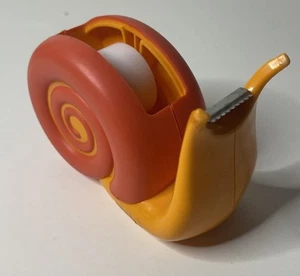 Vintage Boston Warehouse Schnecke Klebebandspender orange zweifarbig Tier süß - Bild 1 von 10